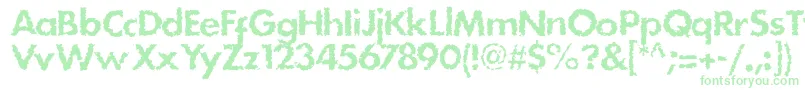 DsStain Font – Green Fonts on White Background