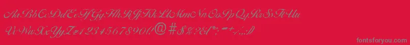 BallantinesantiqueRegular-Schriftart – Graue Schriften auf rotem Hintergrund