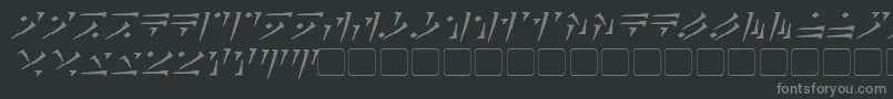 fuente DovahkiinItalic – Fuentes Grises Sobre Fondo Negro