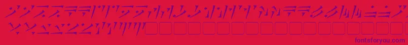 DovahkiinItalic Font – Purple Fonts on Red Background