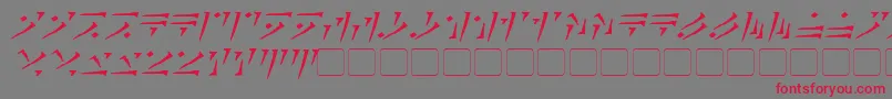 DovahkiinItalic Font – Red Fonts on Gray Background