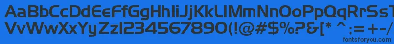 Шрифт Newtow – чёрные шрифты на синем фоне