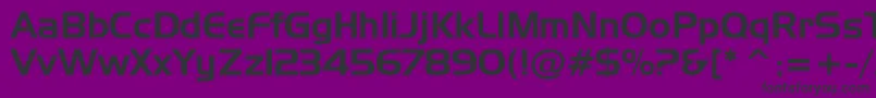 フォントNewtow – 紫の背景に黒い文字
