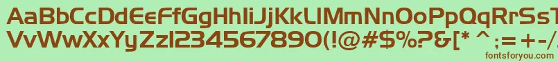 Newtow Font – Brown Fonts on Green Background