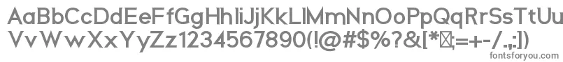 フォントNeosBold – 白い背景に灰色の文字