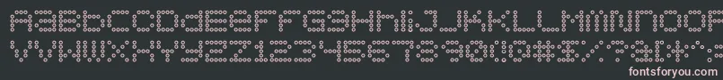 Czcionka 5x5DotsOutline – różowe czcionki na czarnym tle