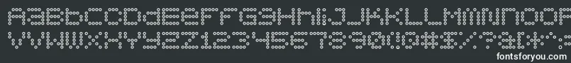 Fonte 5x5DotsOutline – fontes brancas em um fundo preto