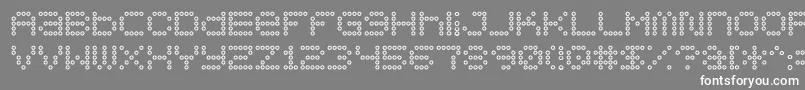 5x5DotsOutline Font – White Fonts on Gray Background