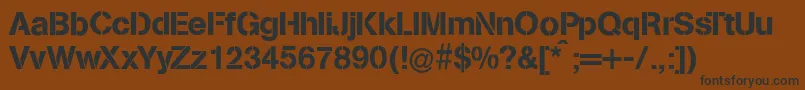 Missinglinks Font – Black Fonts on Brown Background