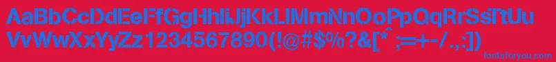 Missinglinks Font – Blue Fonts on Red Background