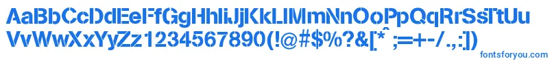 Missinglinks Font – Blue Fonts on White Background