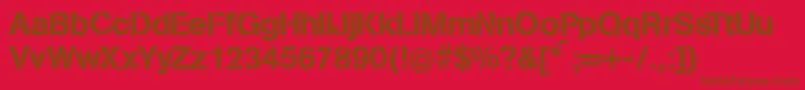 Missinglinks Font – Brown Fonts on Red Background