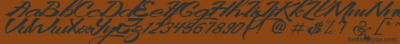 KingCityFreeFont Font – Black Fonts on Brown Background