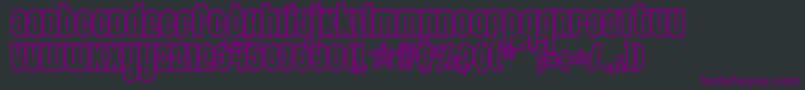 EightTrackProgram3 Font – Purple Fonts on Black Background
