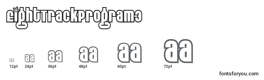 EightTrackProgram3 Font Sizes