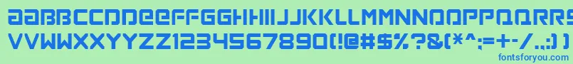 フォントLoaded – 青い文字は緑の背景です。