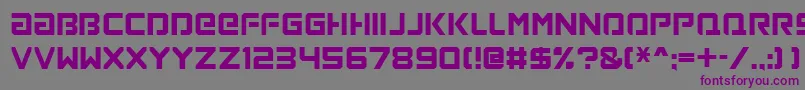 Шрифт Loaded – фиолетовые шрифты на сером фоне