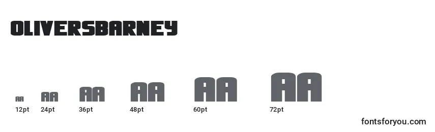 Oliversbarney Font Sizes