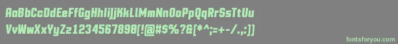 MotioncontrolBolditalic Font – Green Fonts on Gray Background