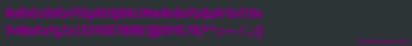フォントMotioncontrolBolditalic – 黒い背景に紫のフォント