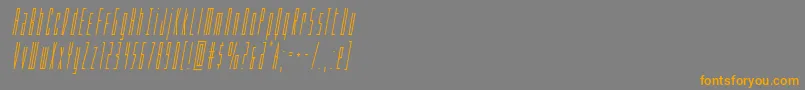 Phantaconcondital Font – Orange Fonts on Gray Background