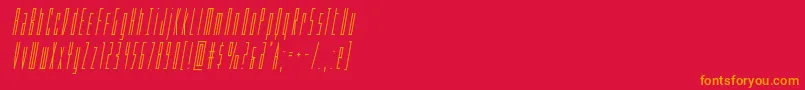 Phantaconcondital Font – Orange Fonts on Red Background
