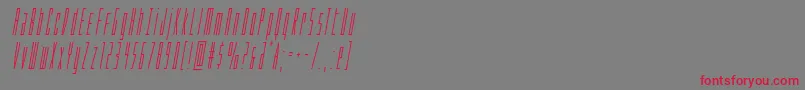 Phantaconcondital Font – Red Fonts on Gray Background