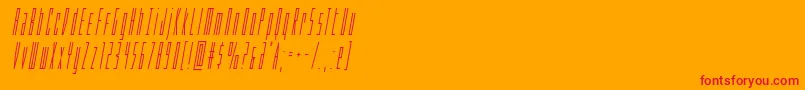 Phantaconcondital Font – Red Fonts on Orange Background