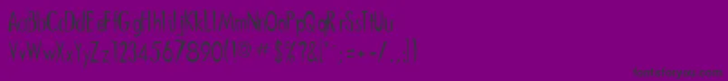 ChineseRegular Font – Black Fonts on Purple Background