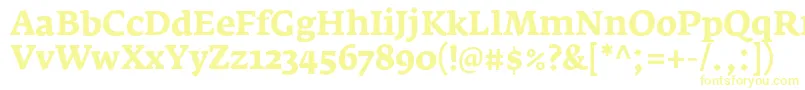 FedraserifaproBold Font – Yellow Fonts