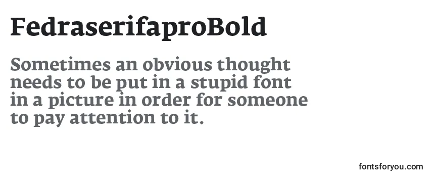 FedraserifaproBold Font