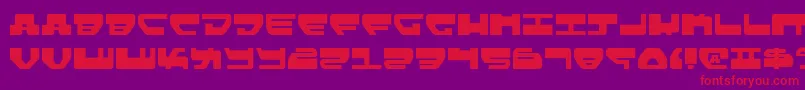 Lovev2 Font – Red Fonts on Purple Background