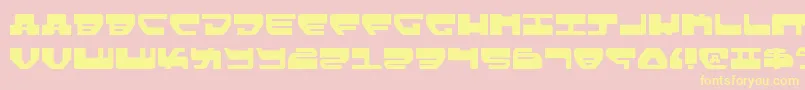Lovev2 Font – Yellow Fonts on Pink Background