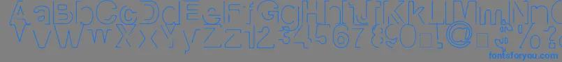 More about Manko Font Manko Font – Blue Fonts on Gray Background