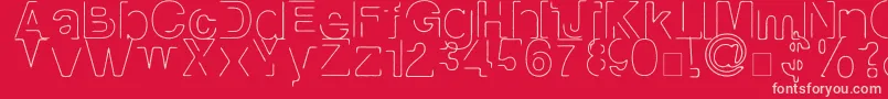 More about Manko Font Manko Font – Pink Fonts on Red Background