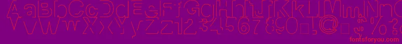Manko Font – Red Fonts on Purple Background