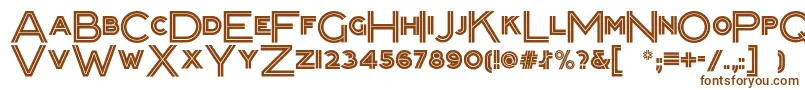 Шрифт Packardclippernf – коричневые шрифты на белом фоне