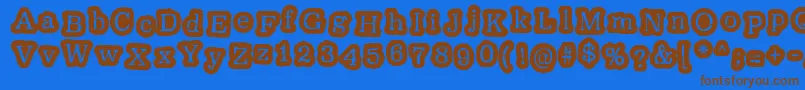 Подробнее о шрифте OxeranzRegular Шрифт OxeranzRegular – коричневые шрифты на синем фоне