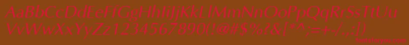 Agoo Font – Red Fonts on Brown Background