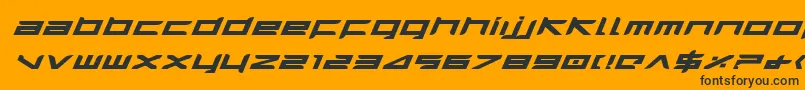 Harrieib Font – Black Fonts on Orange Background