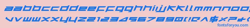 Harrieib Font – Blue Fonts on Pink Background