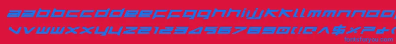 Harrieib Font – Blue Fonts on Red Background