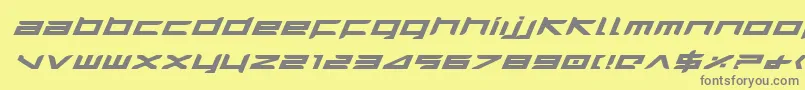 Harrieib Font – Gray Fonts on Yellow Background