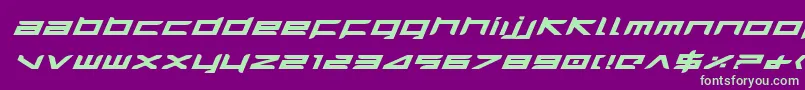Harrieib Font – Green Fonts on Purple Background