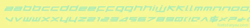 Шрифт Harrieib – зелёные шрифты на жёлтом фоне