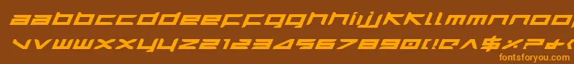 Harrieib Font – Orange Fonts on Brown Background