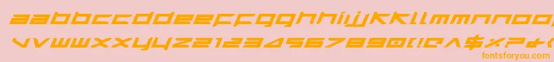 Harrieib Font – Orange Fonts on Pink Background