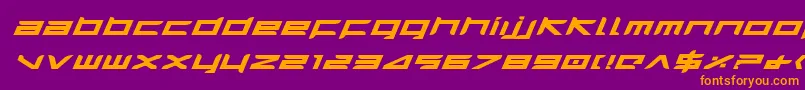 Harrieib Font – Orange Fonts on Purple Background