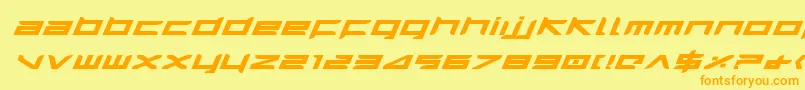 Harrieib Font – Orange Fonts on Yellow Background