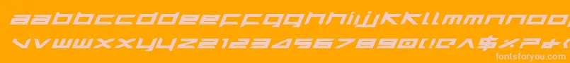 Harrieib Font – Pink Fonts on Orange Background